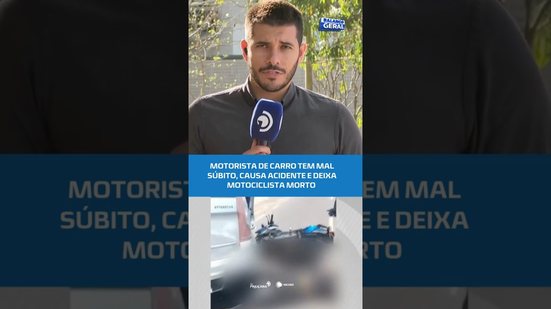 Motorista de carro tem mal súbito, causa acidente e deixa motociclista morto