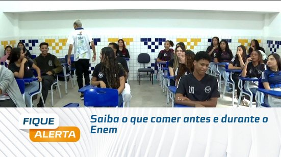 Saiba o que comer antes e durante o Enem