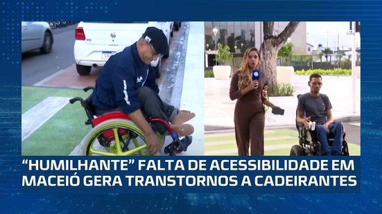Entre Buracos e Degraus: Cadeirantes enfrentam falta de acessibilidade no Centro de Maceió
