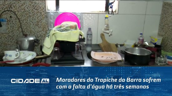 Moradores do Trapiche da Barra sofrem com a falta d'água há três semanas