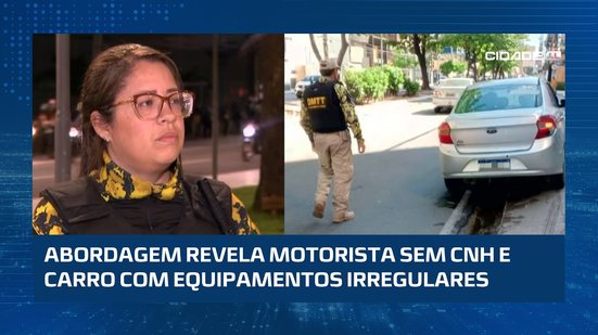 🚨 Motorista sem CNH é flagrado com carro equipado com sirene e luzes irregulares em Maceió