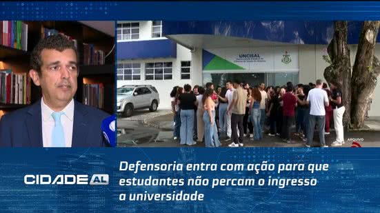 Defensoria entra com ação para que estudantes não percam o ingresso a universidade