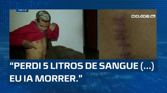 Suspeito de esfaquear cantor Hugo Playboy se apresenta à polícia; cantor conta sua versão.