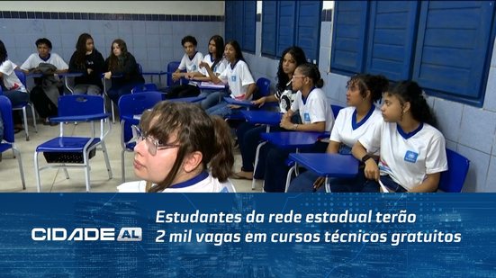 Estudantes da rede estadual terão 2 mil vagas em cursos técnicos gratuitos