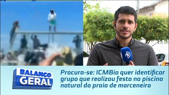 ICMBio quer identificar grupo que realizou festa na piscina natural da praia de marceneiro
