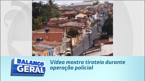 Vídeo mostra tiroteio durante operação policial