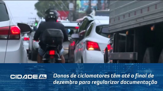 Donos de ciclomotores têm até o final de dezembro para regularizar documentação
