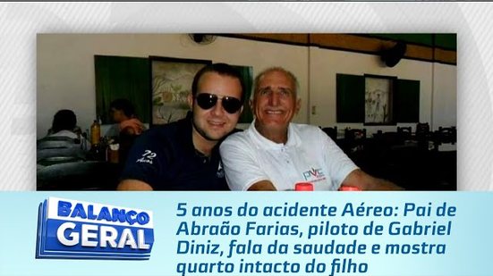 Pai de Abraão Farias, piloto de Gabriel Diniz, fala da saudade e mostra quarto intacto do filho