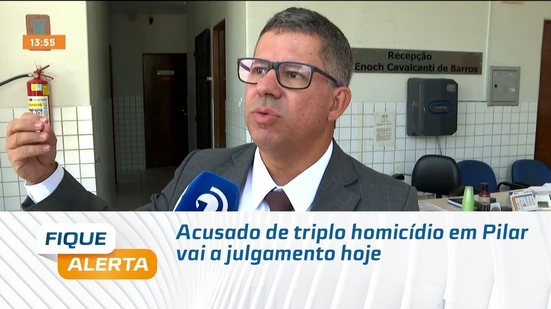 Acusado de triplo homicídio em Pilar vai a julgamento hoje