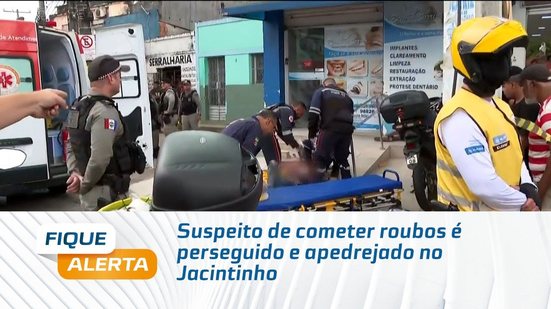 Suspeito de cometer roubos é perseguido e apedrejado no Jacintinho