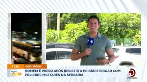 Homem é preso após resistir a prisão e brigar com policiais militares na Serraria
