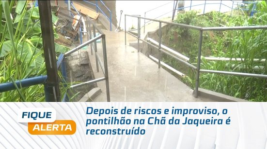 Depois de riscos e improviso, o pontilhão na Chã da Jaqueira é reconstruído