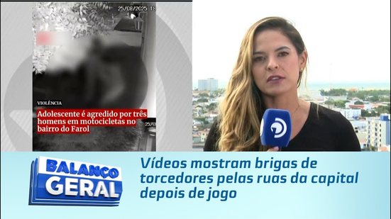 Vídeos mostram brigas de torcedores pelas ruas da capital depois de jogo