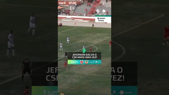 MAIS UMA VEZ, JEFERSON!🧤| CRB e CSE #Alagoano2026