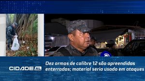 Dez armas de calibre 12 são apreendidas enterradas; material seria usado em ataques