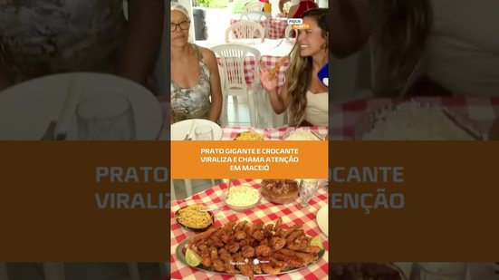 🍽️BANDEJÃO CROCANTE: prato gigante viraliza e impressiona clientes em Maceió