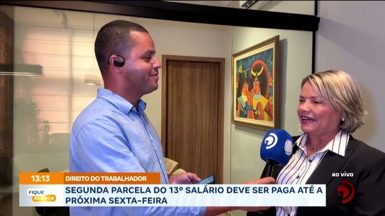 Direito do trabalhador: Segunda parcela do 13º salário deve ser paga até a próxima sexta-feira