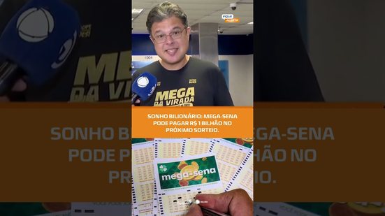 R$ 1 BILHÃO 💰: CAIXA prepara o maior sorteio da história da Mega-Sena #FiqueAlertaAL