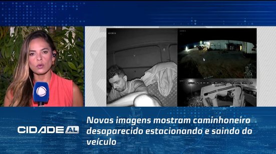 Novas imagens mostram caminhoneiro desaparecido estacionando e saindo do veículo
