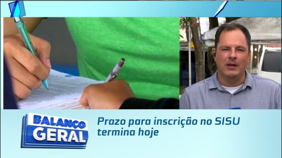 Prazo para inscrição no SISU termina hoje