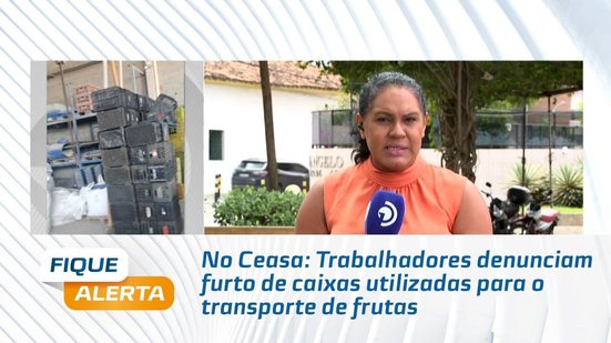 No Ceasa: Trabalhadores denunciam furto de caixas utilizadas para o transporte de frutas