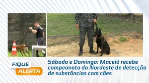 Sábado e Domingo: Maceió recebe campeonato do Nordeste de detecção de substâncias com cães