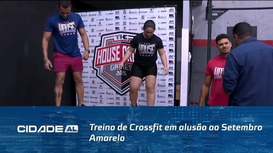 Domingo na Praça Centenário: Treino de Crossfit em alusão ao Setembro Amarelo