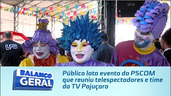 Público lota evento do PSCOM que reuniu telespectadores e time da TV Pajuçara