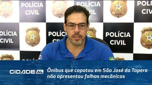 Ônibus que capotou em São José da Tapera não apresentou falhas mecânicas, aponta perícia