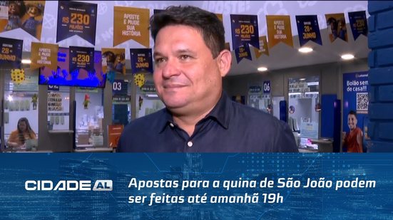 Prêmio Sobe Para 250 milhões: Apostas para a quina de São João podem ser feitas até amanhã 19h