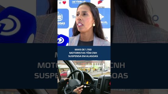 Detran divulga número de CNHs suspensas em Alagoas #CidadeAL