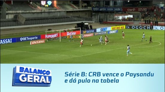 Série B: CRB vence o Paysandu e dá pulo na tabela