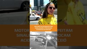 FALTA DE ATENÇÃO? Desrespeito à sinalização causa acidentes em cruzamento na Ponta Verde