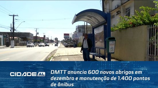 DMTT anuncia 600 novos abrigos em dezembro e manutenção de 1.400 pontos de ônibus