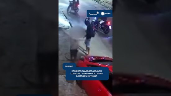 🚔 Assalto cometido por dupla em moto é registrado por câmeras | #CidadeAL