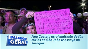 Ana Castela atrai multidão de fãs mirins ao São João Massayó no Jaraguá