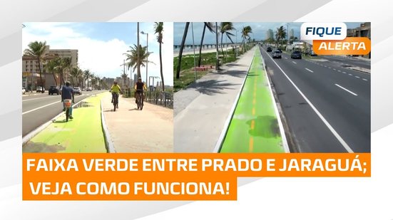 Faixa verde para passeio compartilhado entre Prado e Jaraguá; veja como funciona!