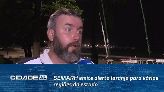 SEMARH emite alerta laranja para várias regiões do estado até domingo