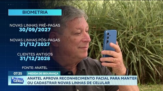 Anatel aprova reconhecimento facial para manter ou cadastrar novas linhas de celular