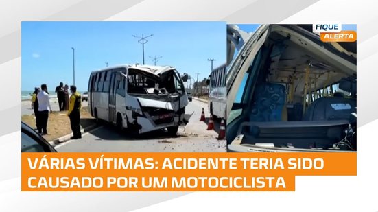 GRAVE ACIDENTE: Micro-ônibus bate em poste e deixa várias pessoas feridas no Pontal da Barra