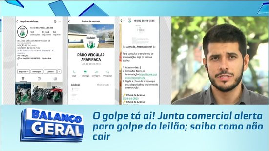 O golpe tá ai! Junta comercial alerta para golpe do leilão; saiba como não cair