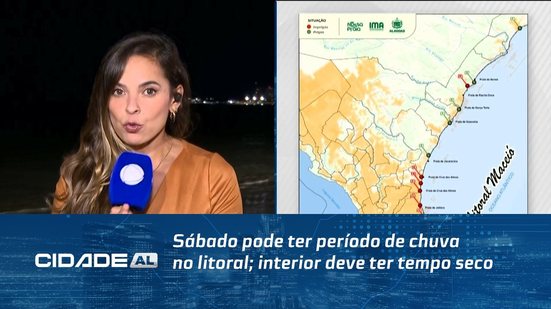 Sábado pode ter período de chuva no litoral; interior deve ter tempo seco
