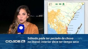 Sábado pode ter período de chuva no litoral; interior deve ter tempo seco