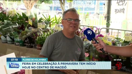 Flores de Holambra: Feira em celebração à primavera tem início hoje no centro de Maceió