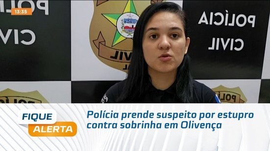 Polícia prende suspeito por estupro contra sobrinha em Olivença