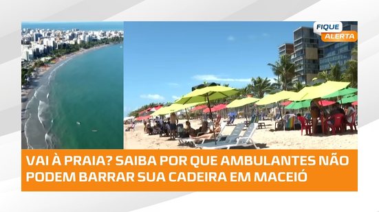 Praia é pública: banhistas podem usar cadeiras próprias em Maceió #FiqueAlerta