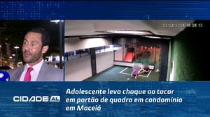Adolescente leva choque ao tocar em portão de quadra em condomínio em Maceió