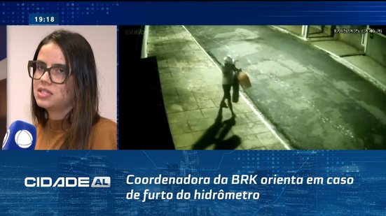 Coordenadora da BRK orienta em caso de furto do hidrômetro