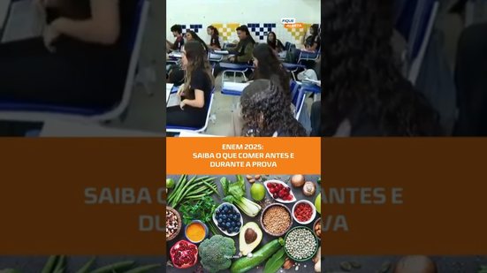 Saiba o que comer antes e durante a prova para se sair bem na prova!  #FiqueAlerta