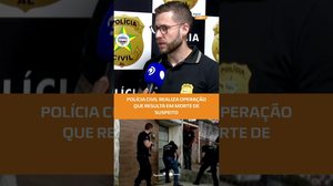 Operação da Polícia Civil termina com suspeito morto após troca de tiros #FiqueAlerta